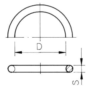 Gummi O-Ring Innenmaß 32,9 mm (Nr. 25)