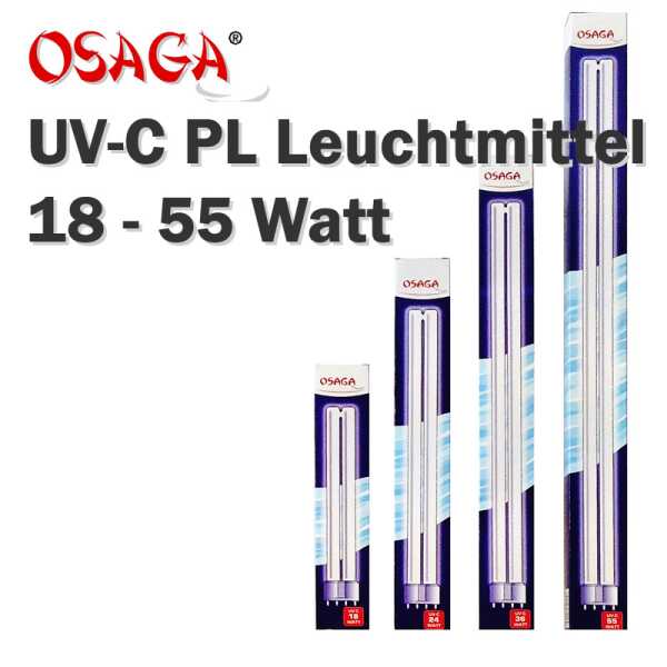 55 Watt UVC Leuchtmittel Ersatzlampe PL UVC Lampe für alle UV-C Klärgeräte 2G11 