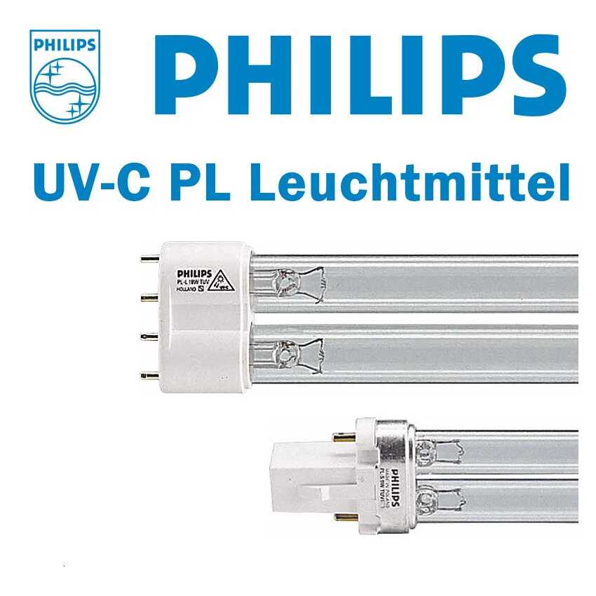 UV-C Ersatzlampe Philips PL 5-7-9-11-18-24-36-55 Watt