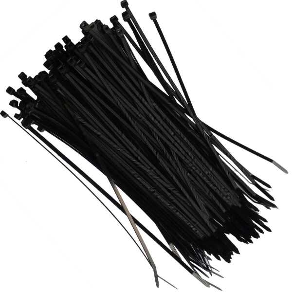 Kabelbinder schwarz 300 x 4,8 mm (100 St) Industriequalität