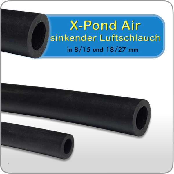 X-Pond Air sinkender Luftschlauch 9/15 mm oder 18/27 mm