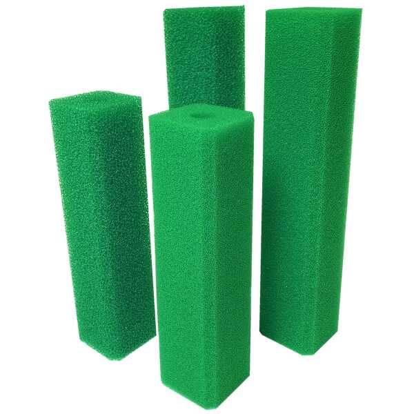 Cube-X Schaumstoffpatronen - Filterpatronen grün 10 x 10 cm