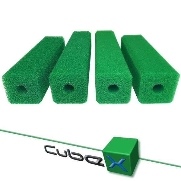 Cube-X Schaumstoff Filterpatronen grün 10 x 10 cm mittel 20 PPI 50 cm