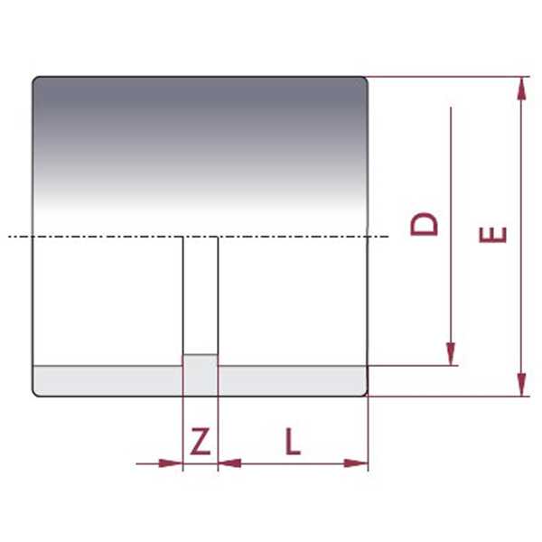 Klebemuffen PVC 1,5" (48,3 mm)