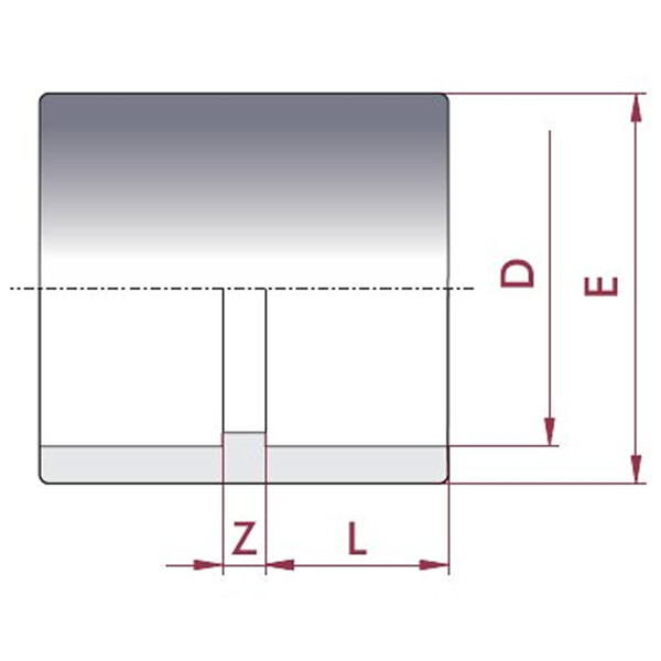 Klebemuffen PVC 2" (60,3 mm)