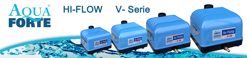 AquaForte Hi-Flow V-Serie die zuverlässigen Luftpumpen